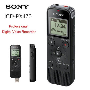 Sony ICD-PX470 Stereo Digital Voice Recorder with Built-in USB (Container Product Without Box) - Imported from UK